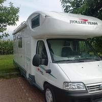 Camper mansardato roller team pegaso garage