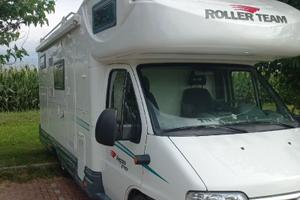 Camper mansardato roller team pegaso garage