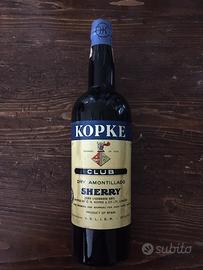 Sherry Dry Amontillado Vintage. Marca KOPKE London