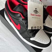 Air Jordan 1 Low Nero Rosso Black Toe Nuovi