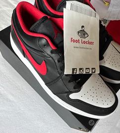 Air Jordan 1 Low Nero Rosso Black Toe Nuovi