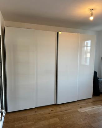 Armadio doppio bianco lucido