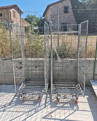 Carrello Roll container con ruote
