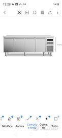 Banco frigo refrigerato 4 sportelli