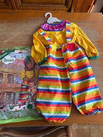 Vestite carnevale Pagliaccio 12-24 mesi