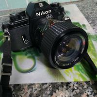 Reflex Nikon Em + Zoom + Flash