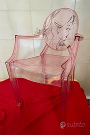 Poltrona Kartell  Lou Lou Louis Ghost  - Barbie