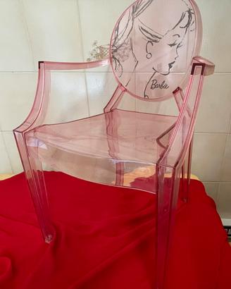 Poltrona Kartell  Lou Lou Louis Ghost  - Barbie