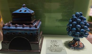 lotto di due ceramiche artigianali 