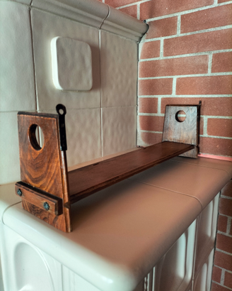 Mensola portaspezie in legno anni 40