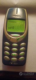 Telefonino Nokia 3310 blu,  con caricabatteria 
