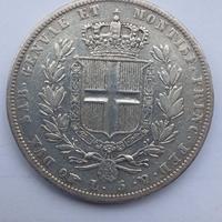 Moneta 5 lire Carlo Alberto 1835