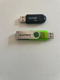 Nr 2 chiavette pendrive USB da 16GB