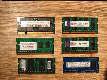 Lotto 6 RAM portatile DDR2 DDR3 DDR3L SO-DIMM
