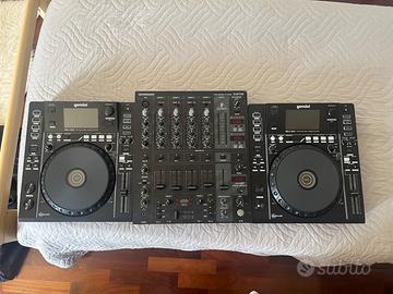 Console dj mdj 900 mixer djx 750