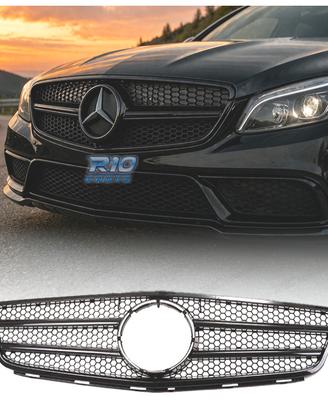 GRIGLIA MERCEDES W204 07-11 LOOK AMG NERO LUCIDO