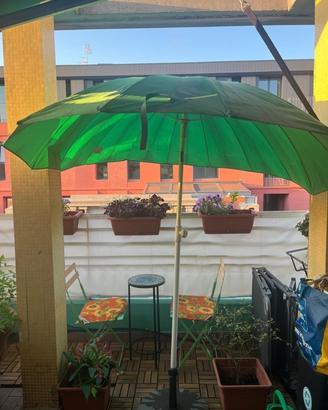 Ombrellone inclinabile da balcone