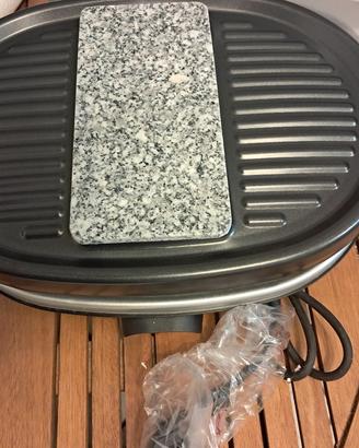 GRIGLIA ELETTRICA RACLETTE CON PIETRA OLLARE 900W 