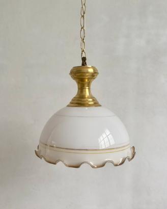 Lampadario Vintage anni ‘70 ‘80 in vetro