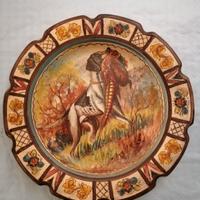 Piatto ceramica dipinto a mano
