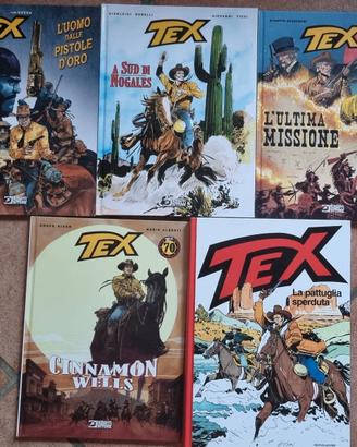 Lotto 5 TEX grandi (formato A4) con copertina rigi