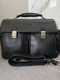 borsa tracolla piquadro pelle nera