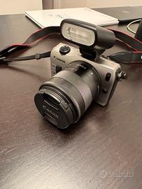 Canon EOS M con anello adattatore