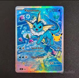 Vaporeon Pokemon Card Custom Holo