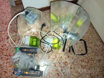 2 set luci (grow lights) 150W+250W HPS/MH