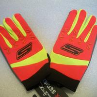 GUANTI S LINE MOTO CROSS COLORE ARANCIO/GIALLO -BI