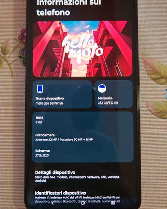 Smartphone moto g86 power + accessori