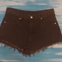 Pantaloncini denim neri