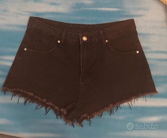 Pantaloncini denim neri