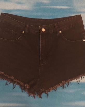 Pantaloncini denim neri