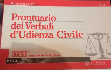 Prontuario dei Verbali d'Udienza