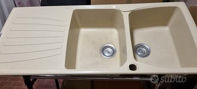 Lavello cucina Plados 2vasche+gocciolatoio (116×50