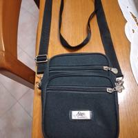 borsello tracolla uomo con 3 tasche