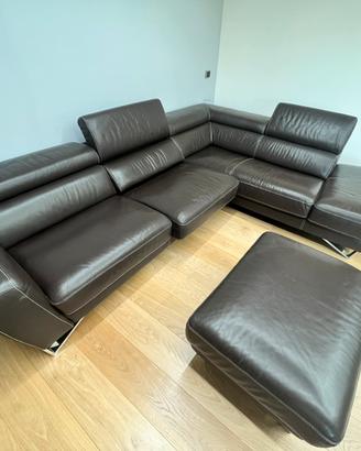 Divano in pelle Nicoletti 304x225x100h