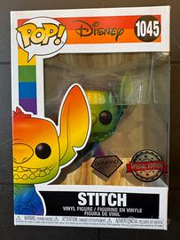 Funko pop Stitch 1045 Spec Ed Raimbow glitter