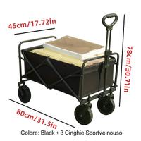 Carrello spiaggia campeggio hobby grande e robusto
