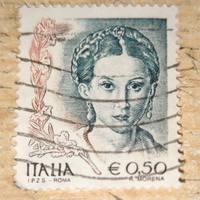 Italia Francobollo Donna nell'Arte 0,50
