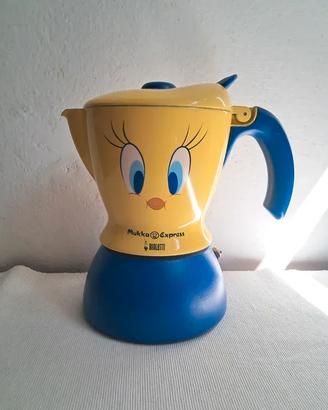 Rara Moka Bialetti Mukka Express Tweety Anni 2000