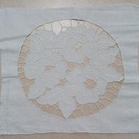 Inserti per applicazioni in puro lino 100% bianco