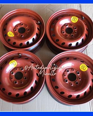 Cerchi in ferro 4,5 x 13 per FIAT Seicento 98-07