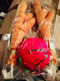 decorazioni natalizie natale auto naso corna