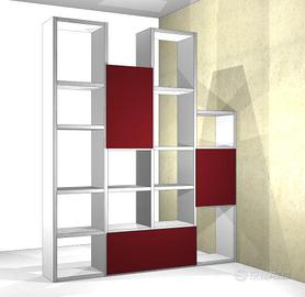 Libreria parete bifacciale