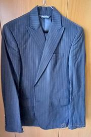 Abito da uomo Joyero nero gessato taglia 48 made i