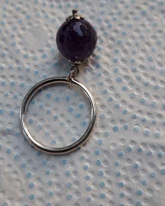 Anello con ametista