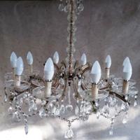 Grande Lampadario Cristallo Maria Teresa 10 luci