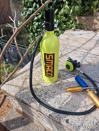 Compressore ad aria elettrico e bombola sub Smaco